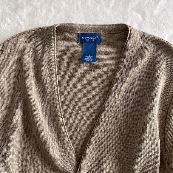 Towncraft Brown Men's Cardigan Sweater - Picture 7 of 7